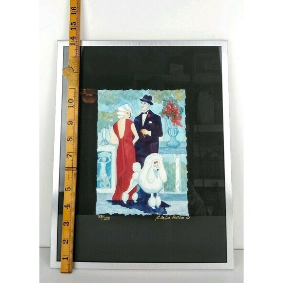 COA Elaine DeNiro "Fashion Accessory " Signed Fine Art Deco Art Print Gicle'e - Picture 4 of 6